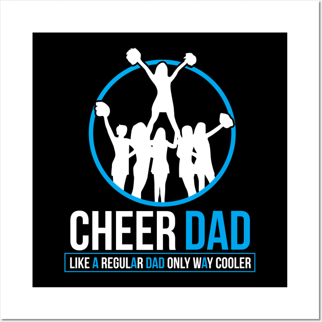 Dad cheerleading Wall Art by dennex85